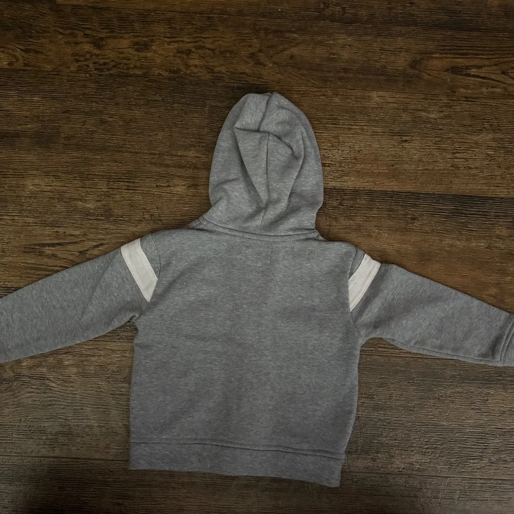 Beverly Hills Polo Club Kids Zip Up Hoodie Gray Orange‎ White Toddler 24M